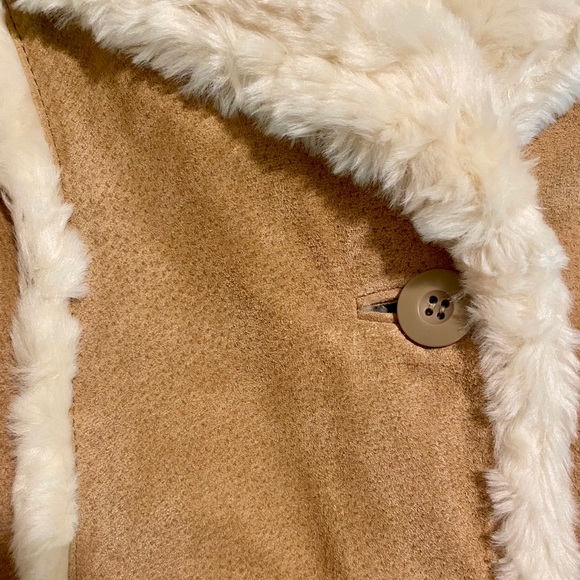 NWT Wilsons Leather Suede Faux Shearling Coat Sz L - Picture 3 of 8